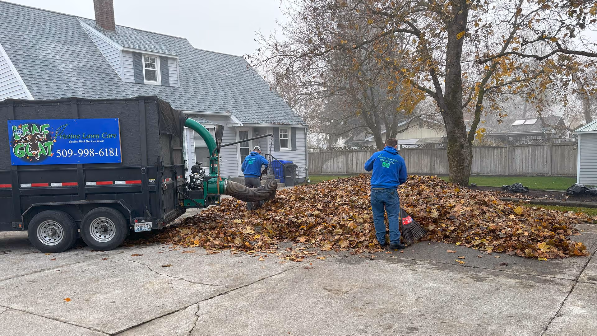 Curbside leaf pickup service near me